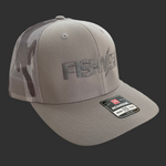 FishyAF Logo Snapback - Snow Camo/Heather Gray