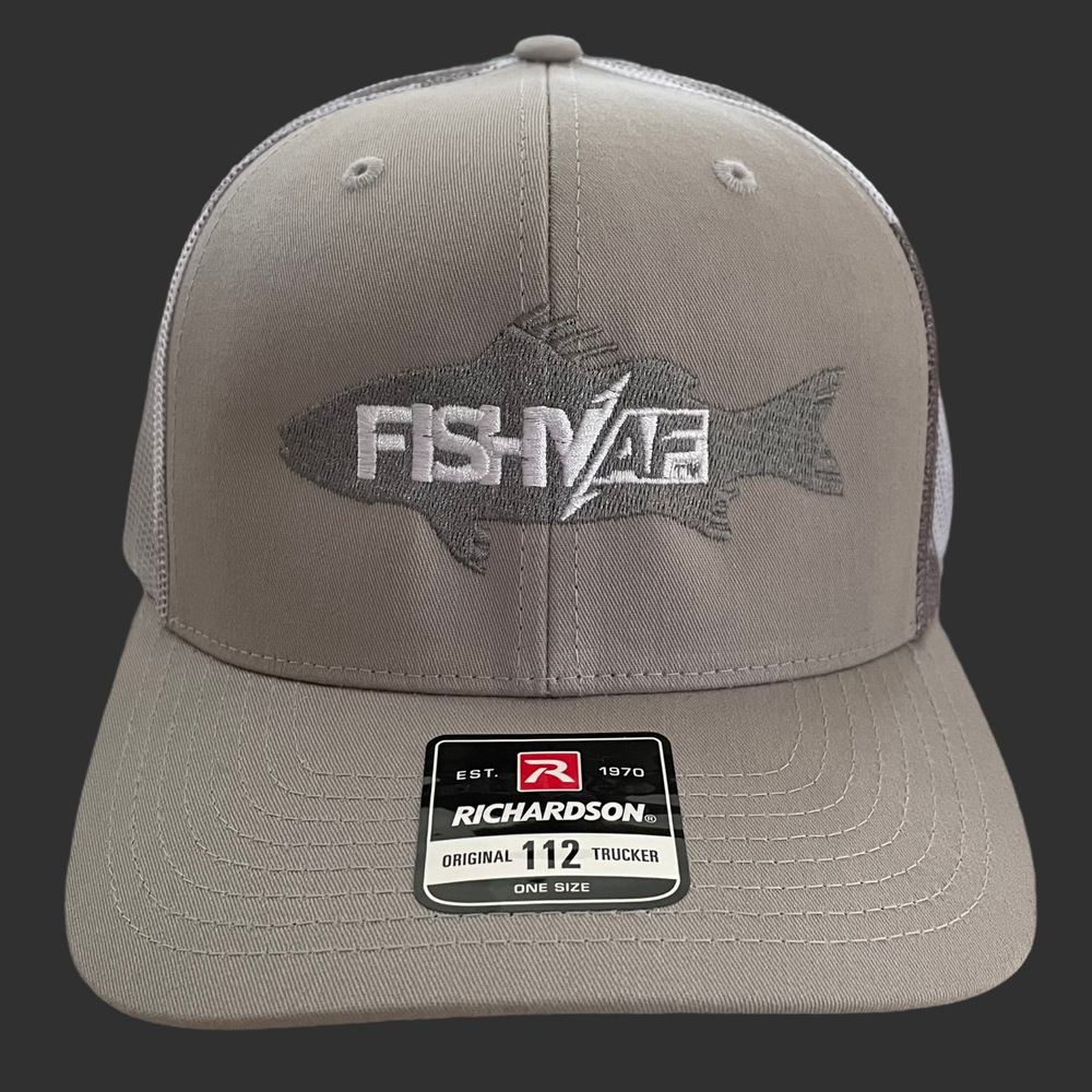 FishyAF Silhouette Snapback - Snow Camo/Heather Gray