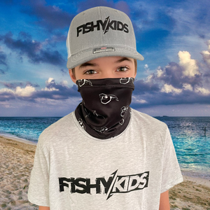 FishyKids Logo Youth Snapback - Heather/Blue