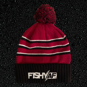 FishyAF Logo Winter Hat - Red