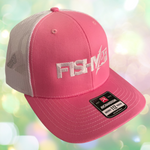 FishyAF Logo Snapback - White/Pink
