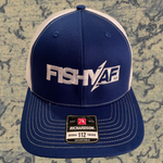 FishyAF Logo Snapback - White/Royal