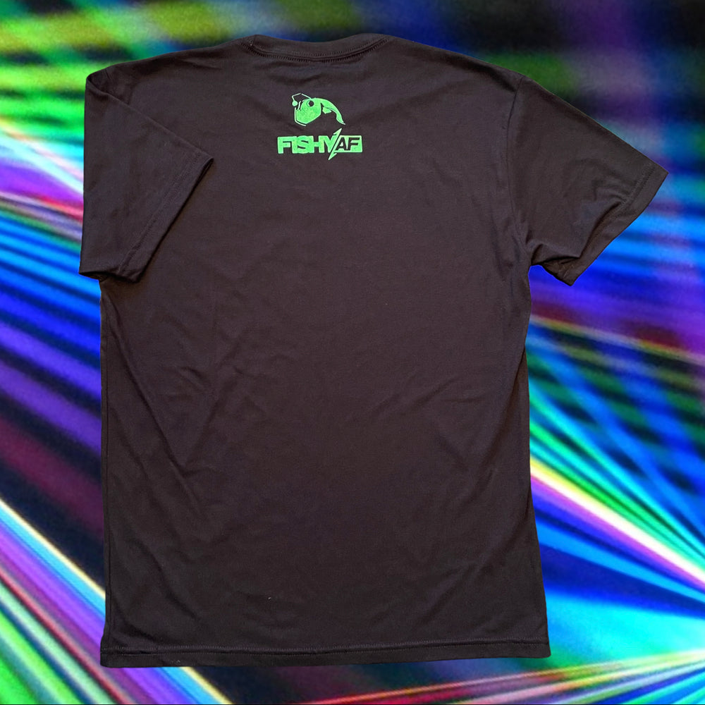 FishyAF Bold Logo Tee - Black/Lime