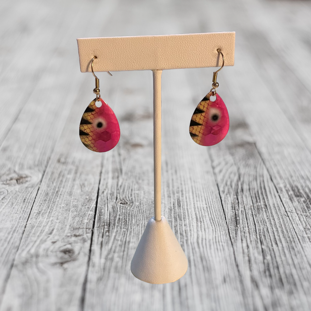 Spinner Blade Earrings - Cosmoid Pink