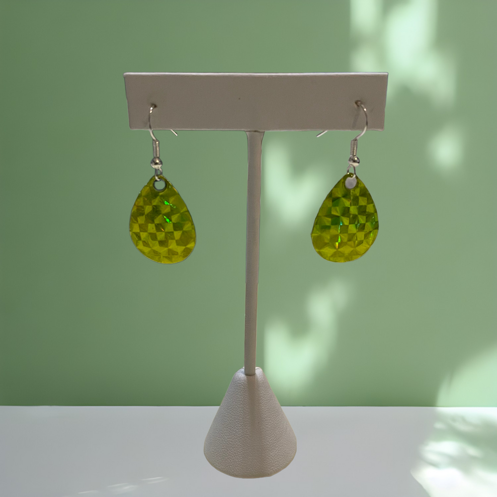 Spinner Blade Earrings - Holo Seagrass