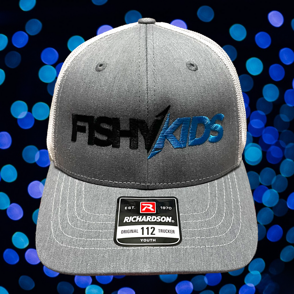 FishyKids Logo Youth Snapback - Heather/Blue