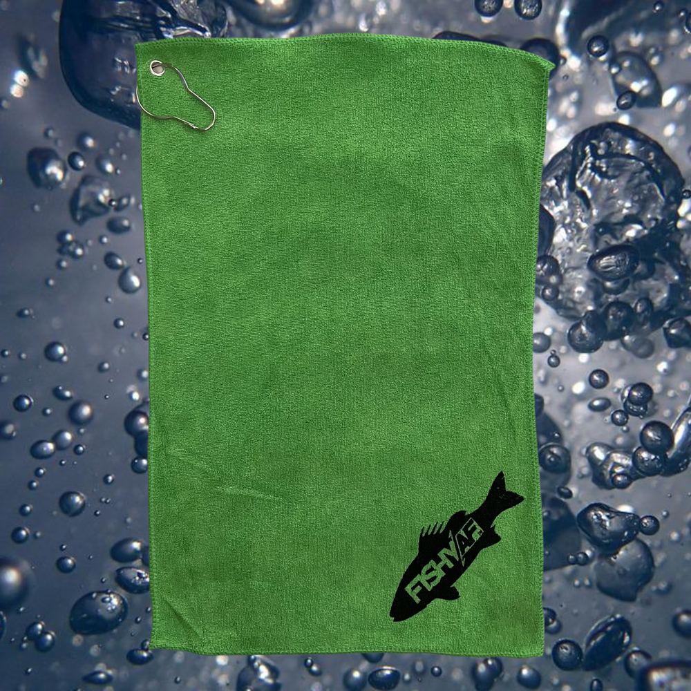 FishyAF Bait Towel - Kelly Green