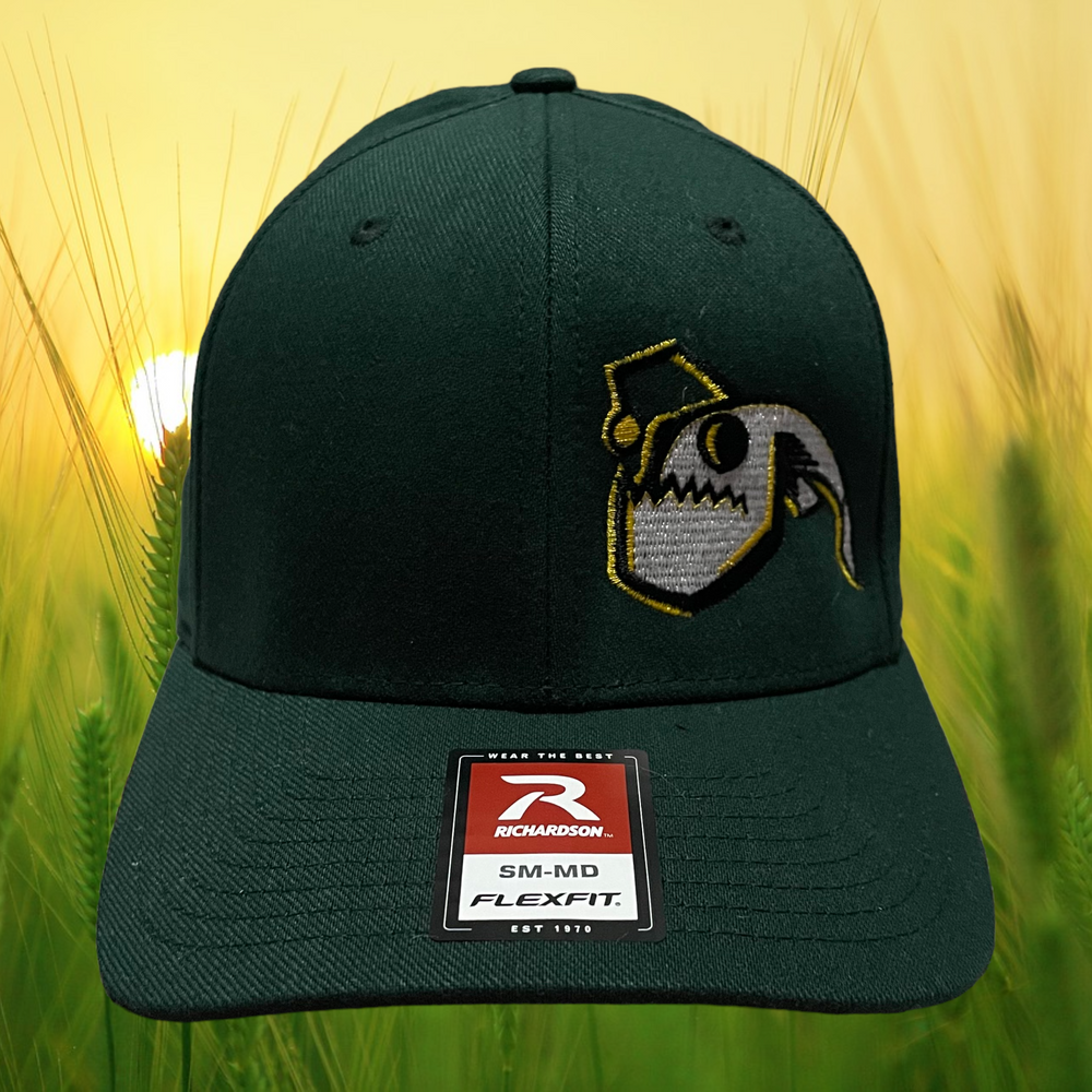 Angler Fish Flexfit Fitted Hat - Hunter Green