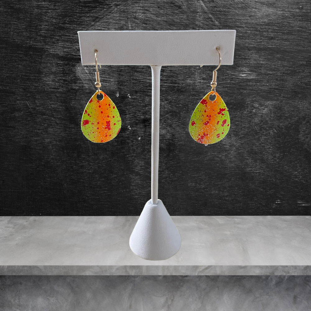 Spinner Blade Earrings - Graffiti Bomb