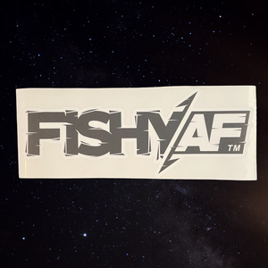 FishyAF Logo Boat Carpet Decal - 24”