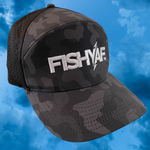 FishyAF Full Custom Logo Snapback - Grey Camo