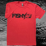FishyAF Bold Logo Tee - Red/Black
