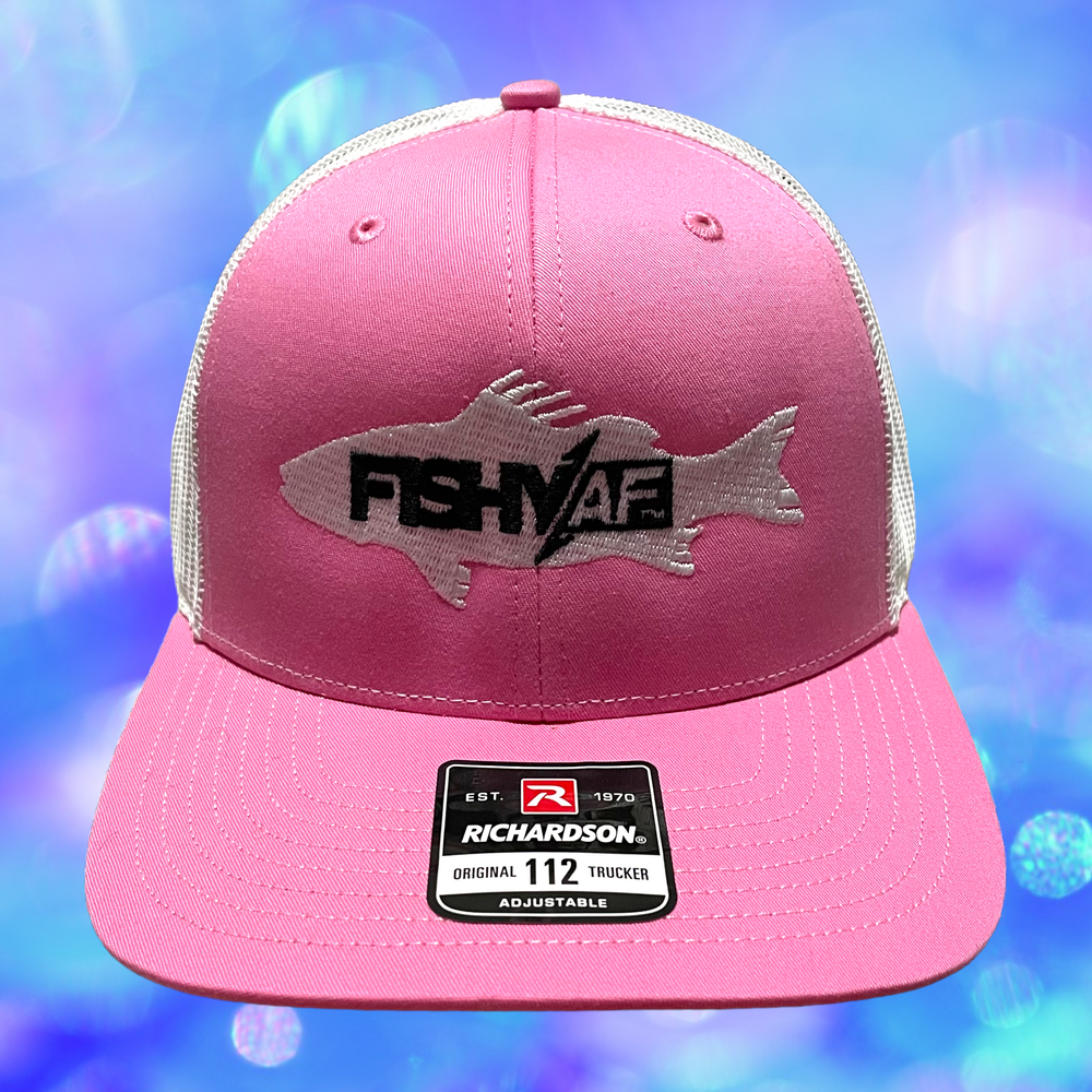 FishyAF Silhouette Snapback - Pink