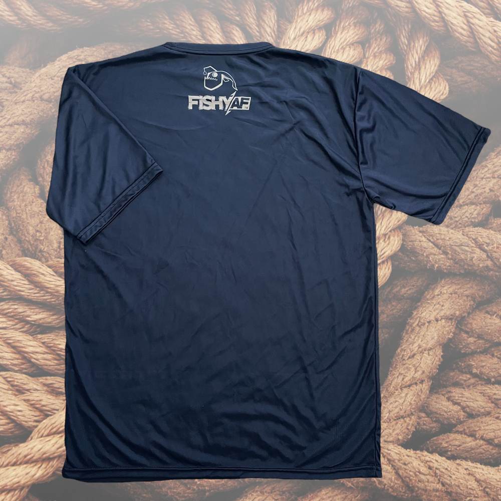 SaltyAF Short Sleeved UPF 50 Performance Shirt - Navy