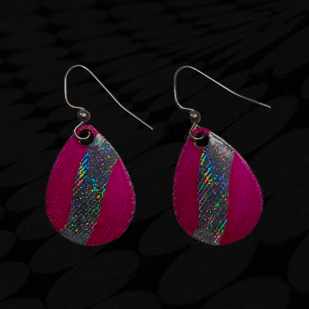 
                      
                        Spinner Blade Earrings - Pink Wave
                      
                    