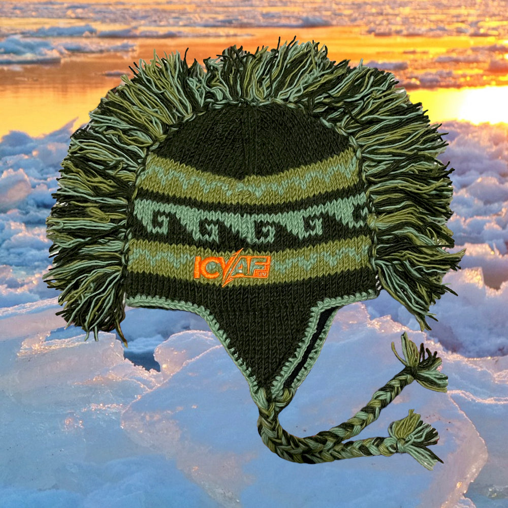 
                      
                        IcyAF Knit Mohawk Hat - Green
                      
                    