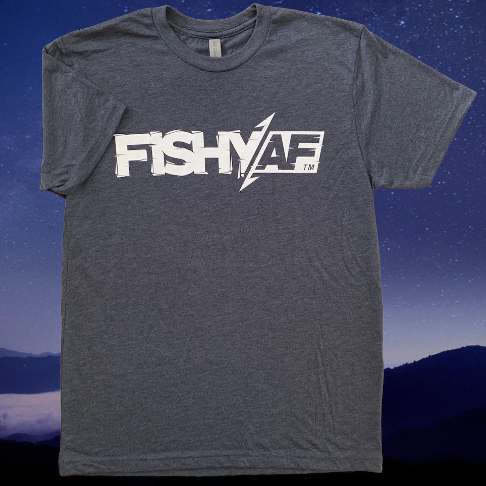 FishyAF Bold Logo Tee - Vintage Navy