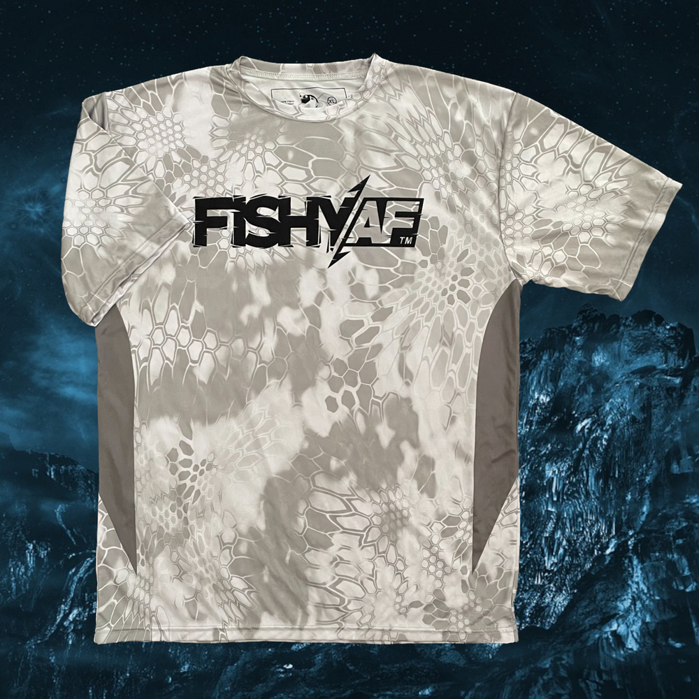 FishyAF Short Sleeved UPF 50 Performance Shirt - Kryptek
