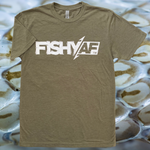 FishyAF Bold Logo Tee - Army Green